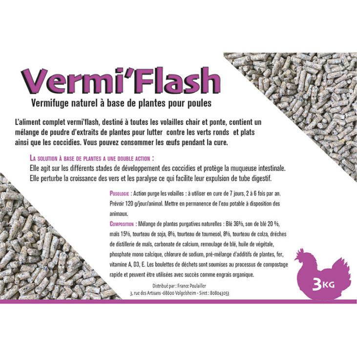 vermiflash en vermicelle (3/4 poules)
